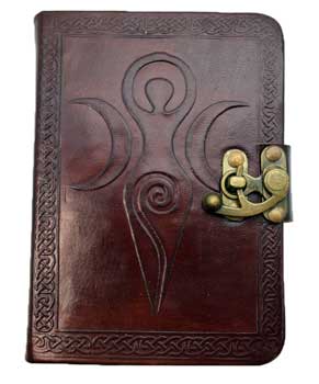 Goddess leather blank book w/ latch