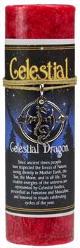 Celestial Dragon pillar candle