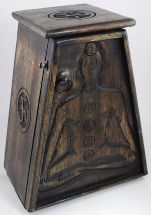 7 Chakra Wooden Cupboard