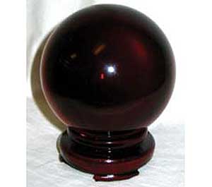 80mm Red crystal ball