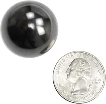 1" Magnetic Hematite balls 10 pair