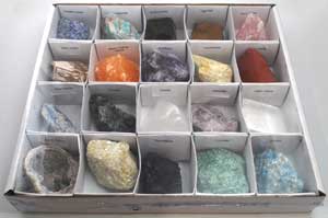 Flat of 20 Large Stones & Crystals
