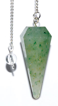 6-sided Green Aventurine pendulum