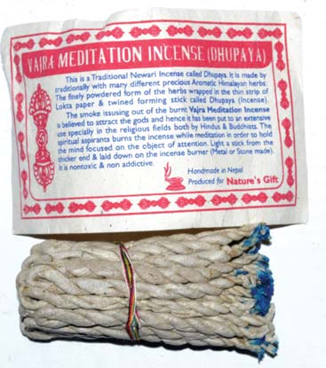 Vajra Meditation Tibetan rope incense 35 ropes