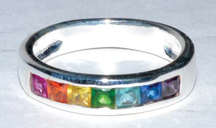 Rainbow size 8 sterling