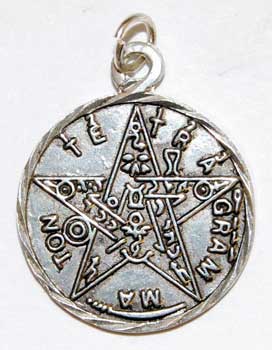 Tetragrammaton pendant pewter