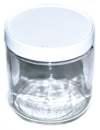 16oz Clear Glass Jar (c)