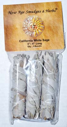White Sage smudge 3pk 3"