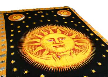 Sun God tapestry 72" x 108"