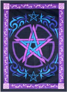 58" x 82" Celtic Pentagram tapestry
