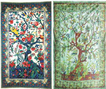 58" x 82" Tree of Life tapestry (mixed colors)